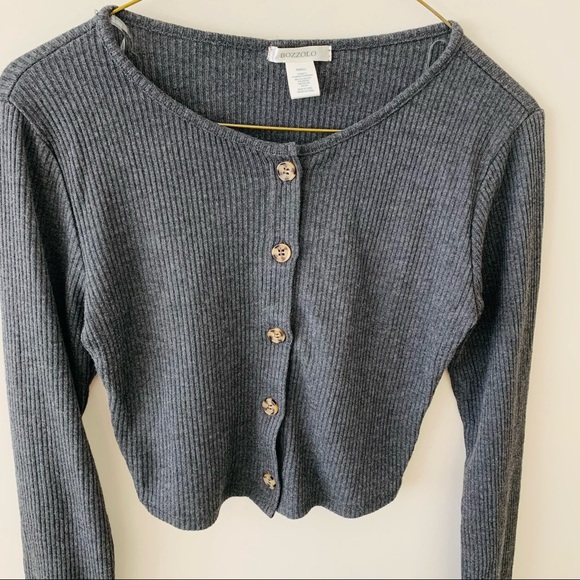 Cropped Cardigan + Midi Skirt Set - Picture 3 of 7